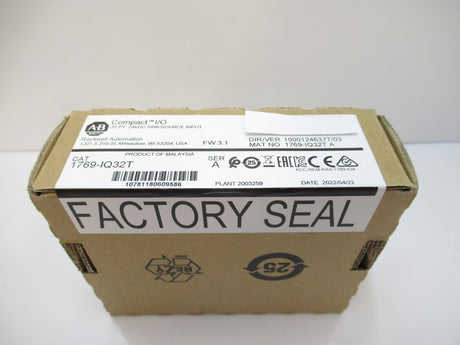 1769-IQ32T 1769IQ32T Allen Bradley CompactLogix 32-Point 24V DC, Surplus 2022