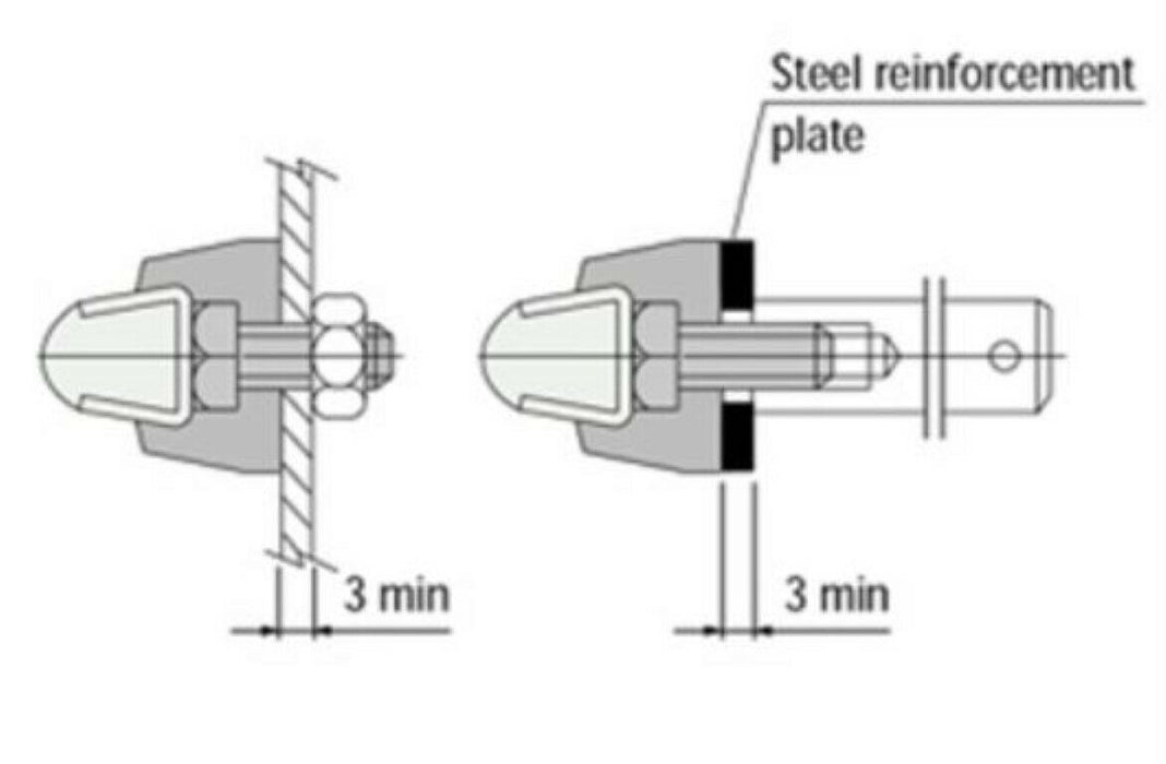 Plastic Compression Clamp 275-664151 For Guide Rail, Sold By Unit