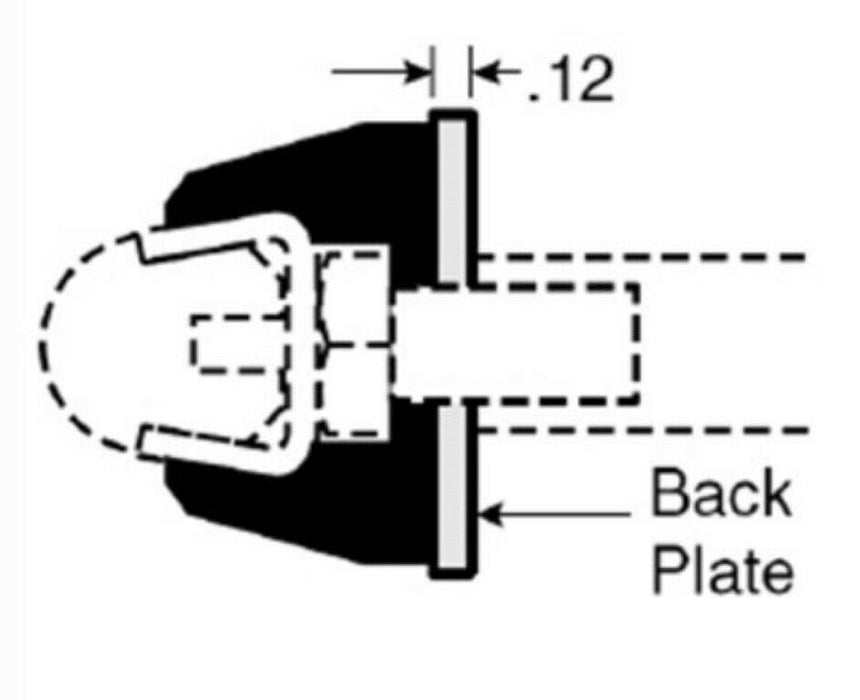 Plastic Compression Clamp 275-664151 For Guide Rail, Sold By Unit