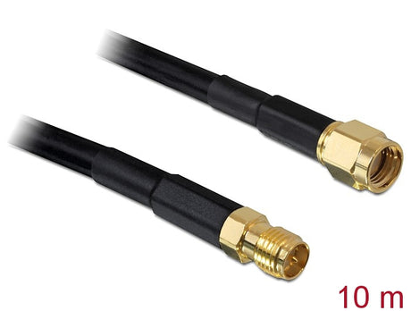 Delock 88432 Antenna Cable Rp-Sma Plug > Rp-Sma Jack Cfd/Rf200 10 M Low Loss