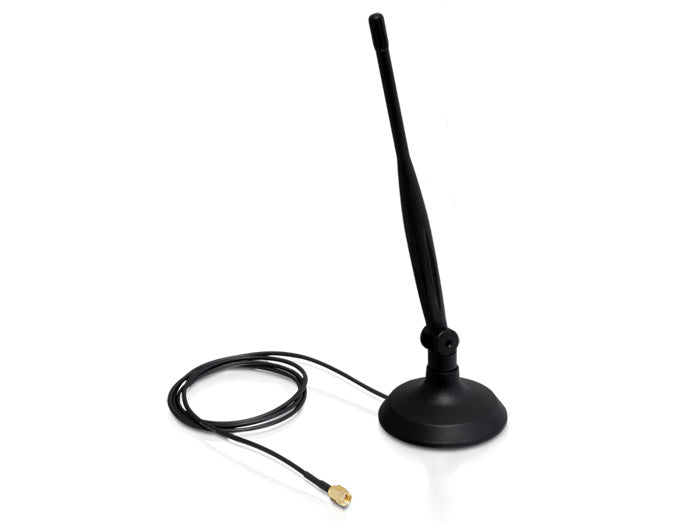 Delock 88413 Wlan 802.11 B/G/N Antenna Rp-Sma 4 Dbi Omnidirectional