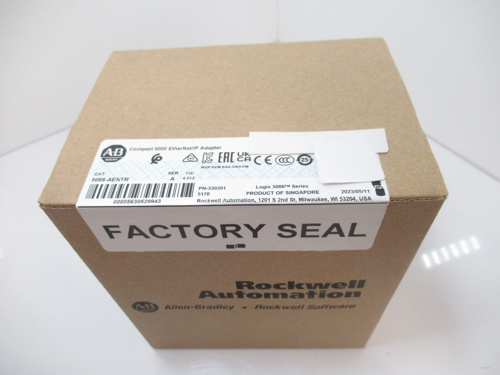 SURPLUS SEALED 5069-AENTR 5069AENTR Allen Bradley Compact 5000 EtherNet Adapter