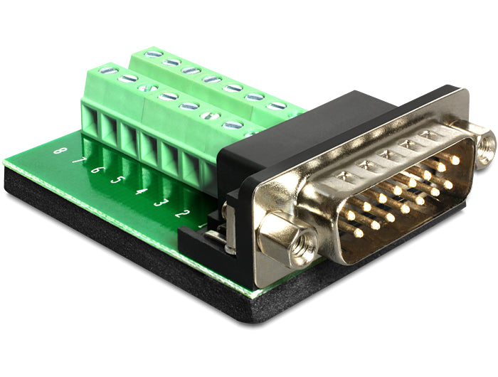 Delock 65275 D-Sub 15 Pin Gameport Male > Terminal Block