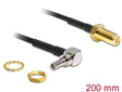 Delock 88465 Antenna Cable Rp-Sma Jack Bulkhead To Crc-9 Plug 90° 200 Mm