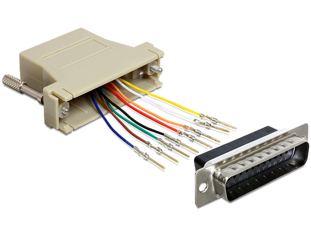 Delock 65433 D-Sub 25 Pin Male > Rj45 Female Assembly Kit