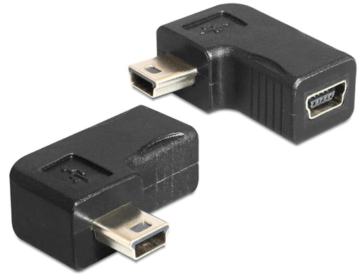 Delock 65448 Adapter Usb-B Mini 5 Pin Male / Female 90°Angled