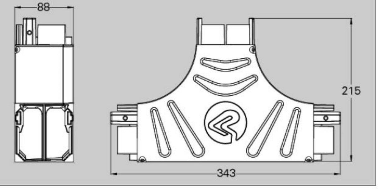 Flexlink 5120361 XC Cable Duct, T-Connection