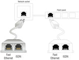 Delock 65441 Rj45 Port Doubler 1 Rj45 Plug > 2 Rj45 Jack (1X Ethernet, 1X Isdn)