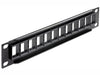 Delock 43259 10″ Keystone Patch Panel 12 Port Black