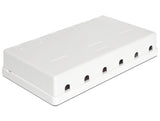 Delock 86227 Keystone Surface Mounted Box 6 Port