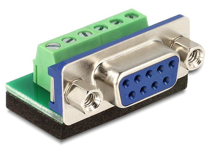 Delock 65498 Terminal Block > D-Sub 9 Pin Female