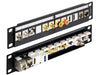 Delock 43259 10″ Keystone Patch Panel 12 Port Black