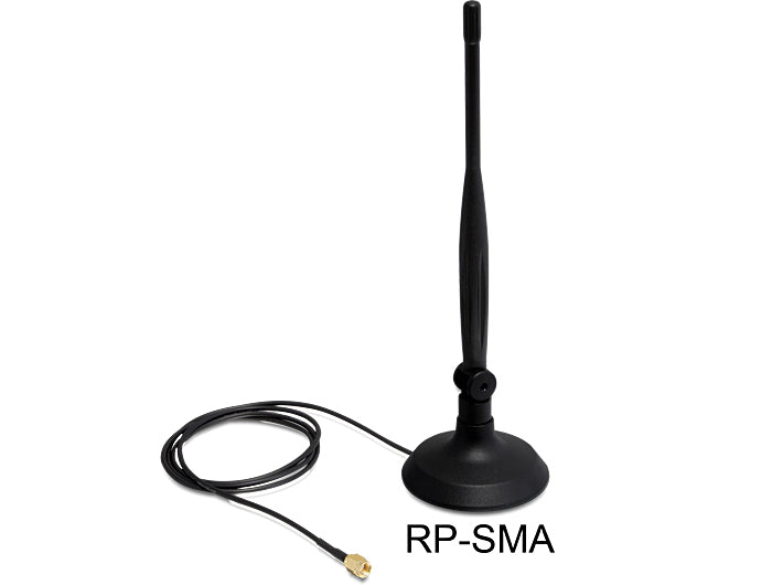 Delock 88413 Wlan 802.11 B/G/N Antenna Rp-Sma 4 Dbi Omnidirectional