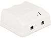 Delock 86236 Keystone Surface Mounted Box 2 Port With Dust Cover