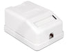 Delock 86235 Keystone Surface Mounted Box 1 Port With Dust Cover