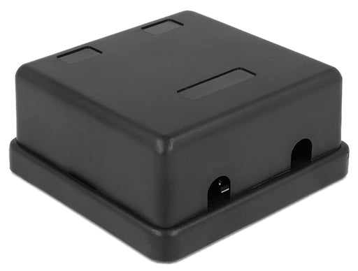 Delock 86257 Keystone Surface Mounted Box 2 Port Black