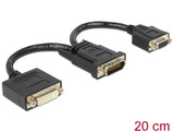 Delock 65555 Adapter Dms-59 Male > Dvi 24+5 Female + Vga Female 20 Cm