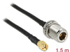 Delock 88845 Antenna Cable Rp-Sma Plug > N Jack Bulkhead 1.5 M