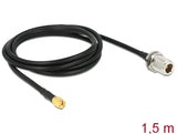 Delock 88845 Antenna Cable Rp-Sma Plug > N Jack Bulkhead 1.5 M