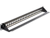 Delock 43277 19″ Keystone Patch Panel 24 Port Black