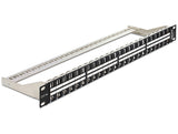 Delock 43280 19″ Keystone Patch Panel 48 Port 1 U Black