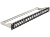 Delock 43280 19″ Keystone Patch Panel 48 Port 1 U Black