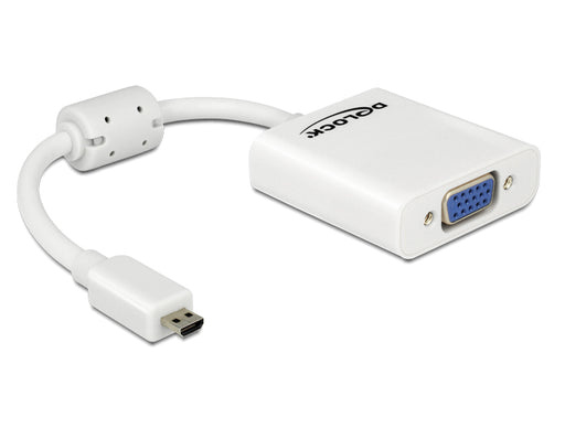 Delock 65347 Adapter Hdmi-Micro D Male > Vga Female White