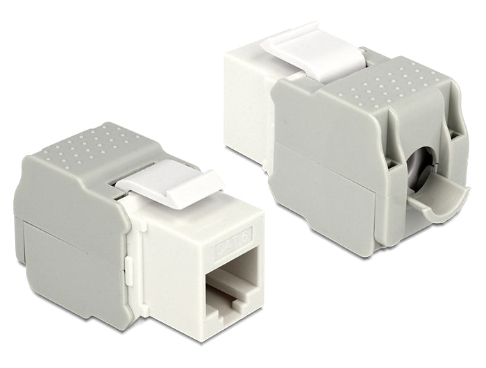 Delock 86341 Keystone Module Rj45 Jack > Lsa Cat.6 Utp White