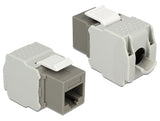 Delock 86342 Keystone Module Rj45 Jack > Lsa Cat.6 Utp Grey