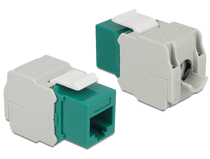 Delock 86349 Keystone Module Rj45 Jack > Lsa Cat.6 Utp Green