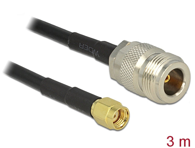 Delock 88686 Antenna Cable Rp-Sma Plug > N Jack Lmr195 3 M