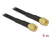 Delock 88657 Antenna Cable Rp-Sma Plug > Rp-Sma Plug Lmr195 5 M