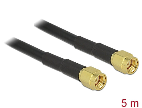 Delock 88657 Antenna Cable Rp-Sma Plug > Rp-Sma Plug Lmr195 5 M