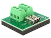 Delock 65518 Adapter Mini Usb Female > Terminal Block 6 Pin