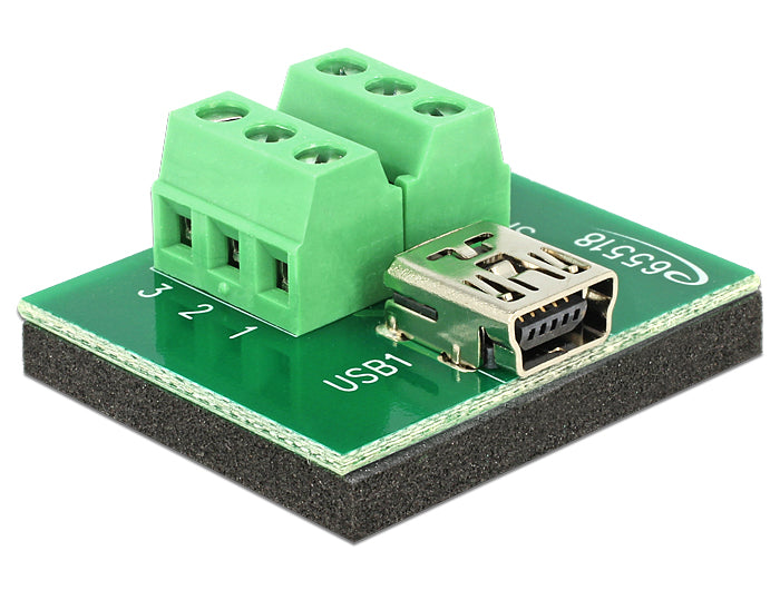 Delock 65518 Adapter Mini Usb Female > Terminal Block 6 Pin