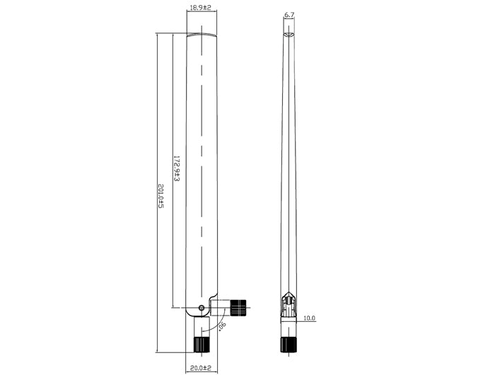 Delock 88900 Wlan Antenna Rp-Sma 802.11 Ac/A/H/B/G/N 3 ~ 6 Dbi