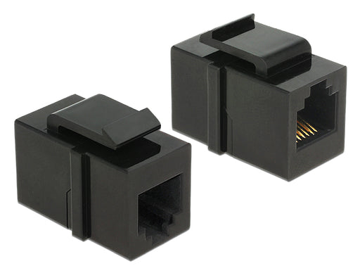 Delock 86390 Keystone Module Rj12 Female > Rj12 Female Cat.3 Black