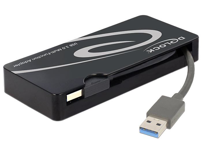 Delock 62461 Adapter Usb 3.0 To Hdmi / Vga + Gigabit Lan + Usb 3.0