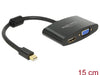 Delock 65553 Adapter Mini Displayport Male > Hdmi / Vga Female Black