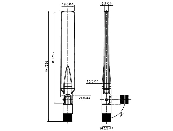 Delock 88416 Gsm / Umts Antenna Sma Plug 1.0 - 3.5 Dbi Omnidirectional