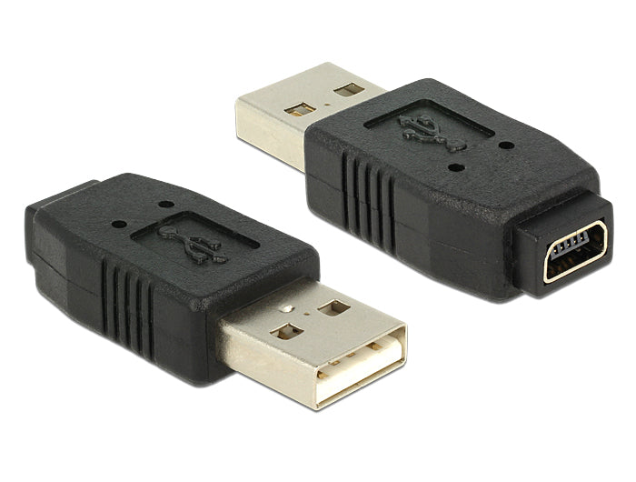 Delock 65094 Adapter Usb 2.0 A Male > Mini Usb B 5 Pin Female