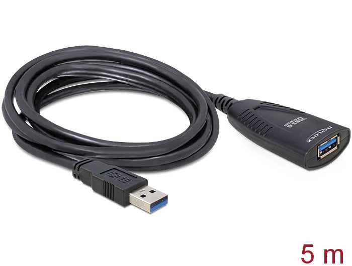 Delock 83089 Cable Usb 3.0 Extension, Active 5 M