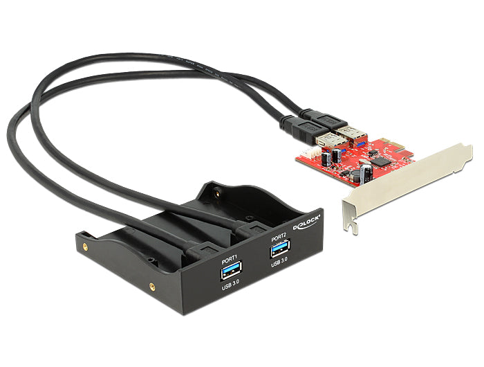 Delock 61775 Front Panel 2 X Usb 3.0 Incl. Pci Express Card