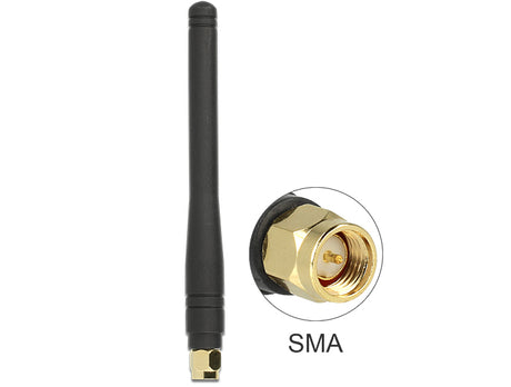 Delock 88914 Ism 433 Mhz Antenna Sma 2.5 Dbi Omnidirectional Rubber Black