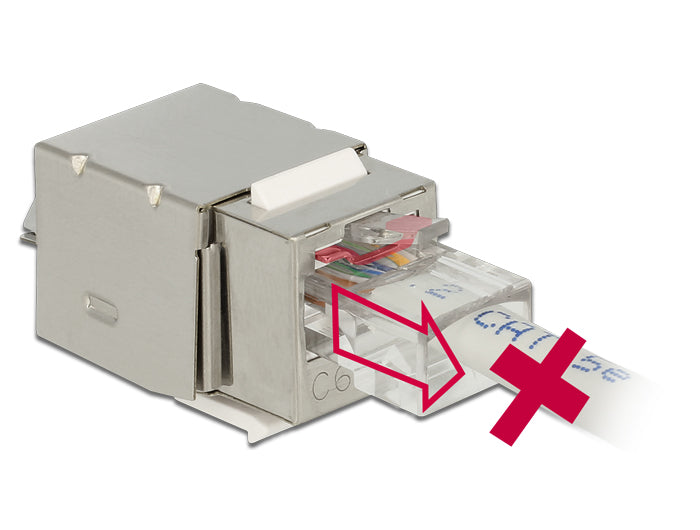 Delock 86404 Keystone Module Rj45 Secure Cat.6 > Lsa