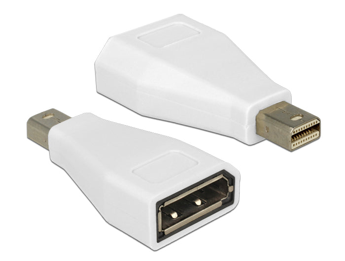 Delock 65239 Adapter Mini Displayport 1.2 Male > Displayport Female White