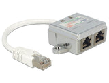 Delock 65441 Rj45 Port Doubler 1 Rj45 Plug > 2 Rj45 Jack (1X Ethernet, 1X Isdn)