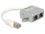 Delock 65177 Rj45 Port Doubler 1 X Rj45 Plug To 2 X Rj45 Jack (2 X Ethernet)