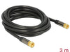 Delock 88920 Antenna Cable F Plug > F Plug Rg-6/U 3 M Black