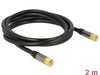 Delock 88919 Antenna Cable F Plug > F Plug Rg-6/U 2 M Black